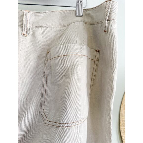 Madewell | NWT The Dean Easy Straight Pant in Bone | Sz 32 - Picture 10 of 12